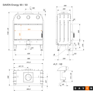 Semineu SAVEN Energy 90×50 ECO 19 kW - Img 9
