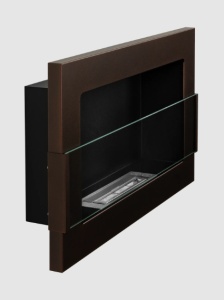 Biosemineu suspendat cu sticla 650x400 structural maro mat - Img 4