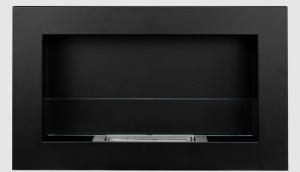 Semineu bio 650x400 Slim Black cu sticla - Img 4