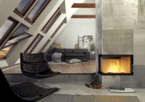 Semineu Hitze Albero AL14LG.H-D 14 kW Sticlă laterală stânga, Ghilotină - Img 6
