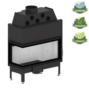 Semineu Hitze Albero AL19L.H-D 19 kW Sticlă laterală stânga