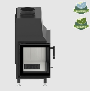 Semineu Hitze STMA54x39.L 7,5 kW Sticlă laterală stânga - Img 3