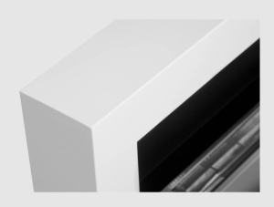 Biosemineu cu sticla 900x400 BOX alb structural mat - Img 6