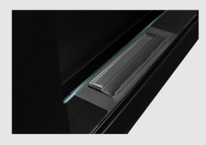 Biosemineu suspendat cu sticla 650x400 Box negru structural mat - Img 6