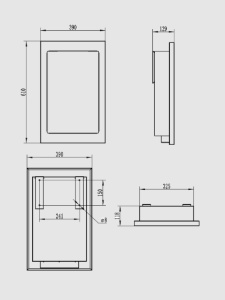 Biosemineu suspendat VERTICAL negru structural mat - Img 6