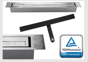 Biosemineu cu sticla 900x400 BOX negru structural mat - Img 7