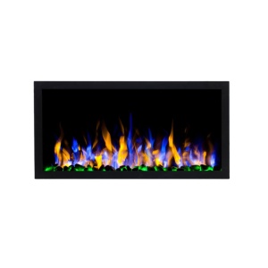 Focar electric liniar incorporabil 3D Aflamo Pride S92 Negru cu sunet - Img 2