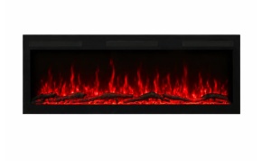 Semineu electric liniar 3D incorporabil AFLAMO Majestic 107 PRO, sunet incorporat, Smart APP + telecomanda - Img 7