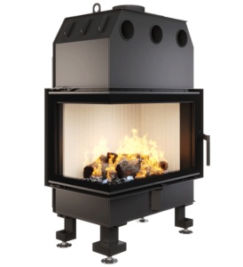 Semineu SAVEN Energy 75х50х47 L ECO 15,1 kW Sticlă laterală stânga - Img 2