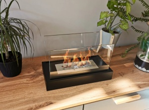 Biosemineu Freestanding HOME negru structural mat