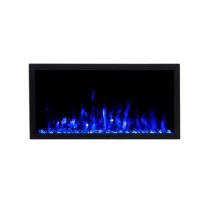 Focar electric liniar incorporabil 3D Aflamo Pride S92 Negru cu sunet - Img 3