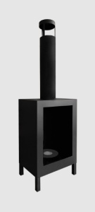 Biosemineu Freestanding KOZEN negru mat - Img 2