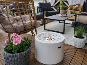 Biosemineu Freestanding MOON alb mat