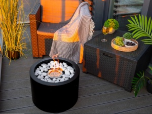Biosemineu Freestanding MOON negru mat