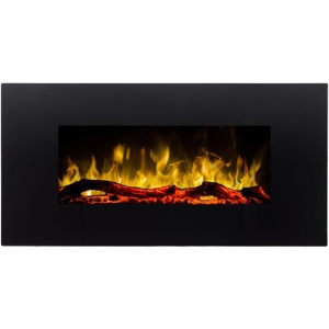 Focar electric liniar 3D Aflamo Albion 36 Negru cu sunet - Img 2