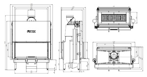 Semineu Hitze Ardente DUO ARD90x41.DGS 18 kW - Img 4