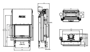 Semineu Hitze HST54X39.G 11,2 kW Ghilotină - Img 4