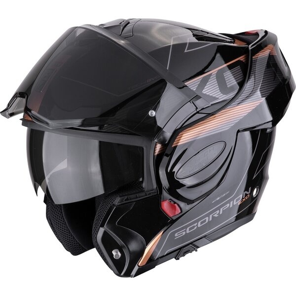 Casca moto modulara flip-back EXO-TECH EVO TRAVELLER