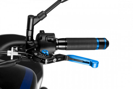 Clutch lever without adapter PUIG 24ANA extendable folding blue/blue
