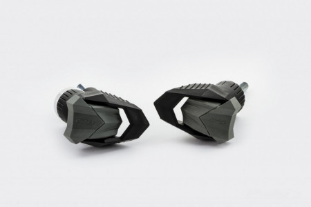 Frame sliders PUIG R19 9443N black with grey rubber