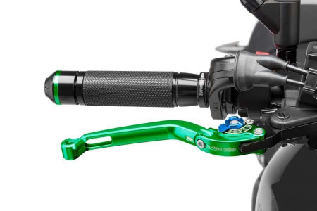 Brake lever without adapter PUIG 160VA foldable green/blue