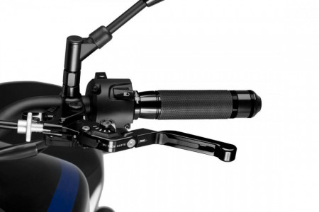Clutch lever without adapter PUIG 24NNN extendable folding black/black