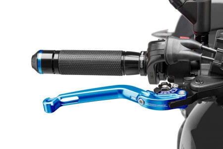 Brake lever without adapter PUIG 160AN foldable blue/black