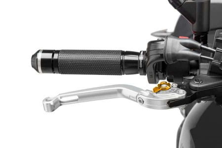 Brake lever without adapter PUIG 160PO foldable silver/gold