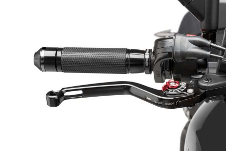 Brake lever without adapter PUIG 170NR lung negru/rosu