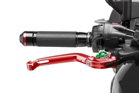 Brake lever without adapter PUIG 160RV foldable red/green