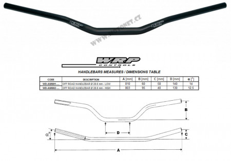 GHIDON WRP AMERICA 28,6mm STD Negru