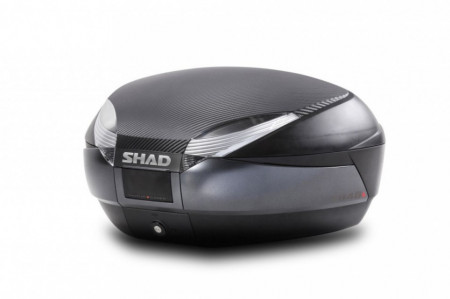 Top case cu capac colorat SHAD SH48 Carbon with PREMIUM SMART lock