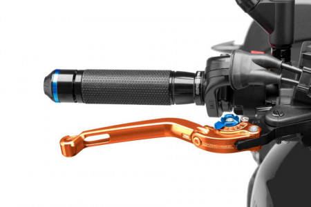 Brake lever without adapter PUIG 160TA foldable portocaliu/albastru