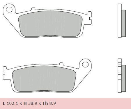 PLACUTE DE FRANA BREMBO 07075XS