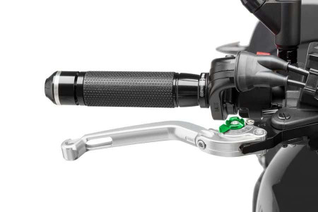 Brake lever without adapter PUIG 160PV foldable silver/green