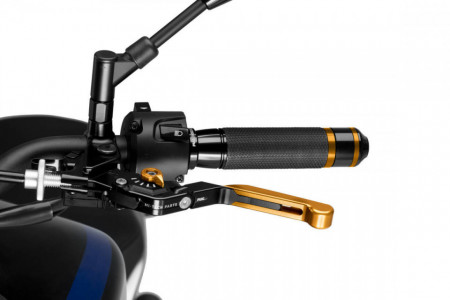 Clutch lever without adapter PUIG 24ONO extendable folding gold/gold
