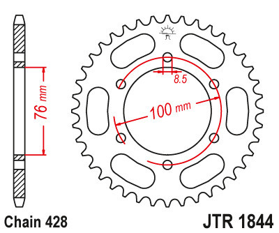 Foaie spate JT JTR 1844-48 48T, 428