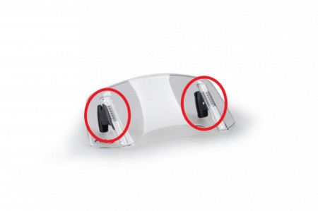 Multi-adjustable mechanism PUIG 2.0 20767N pair, black clip-on