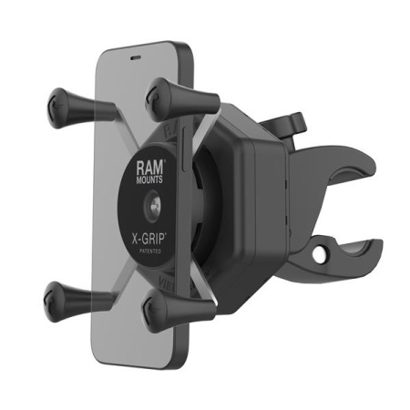 Suport telefon moto RAM® X-Grip® cu Vibe-Safe™ și Tough-Claw™ mic