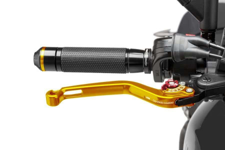 Brake lever without adapter PUIG 170OR lung gold/red