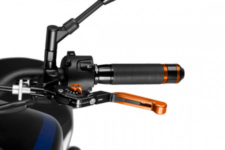Clutch lever without adapter PUIG 24TNT extendable folding orange/orange