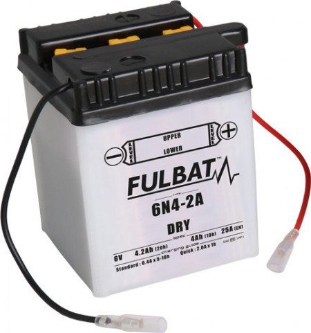 Baterie conventionala FULBAT 6N4-2A include electrolit