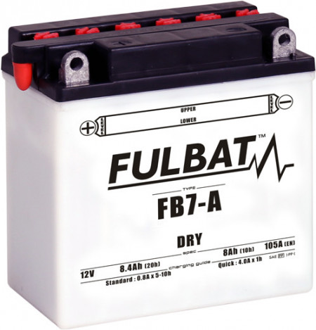 Baterie conventionala FULBAT FB7-A (12N7-4A) (YB7-A) include electrolit