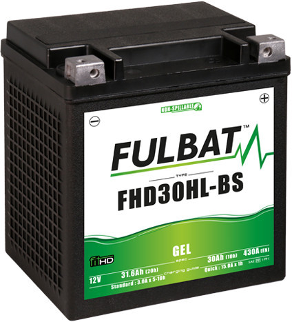 Baterie cu gel FULBAT FHD30HL-BS GEL (Harley.D) (YHD30HL-BS GEL)