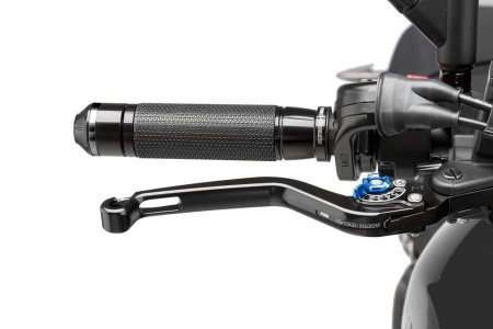 Brake lever without adapter PUIG 170NA lung negru/albastru