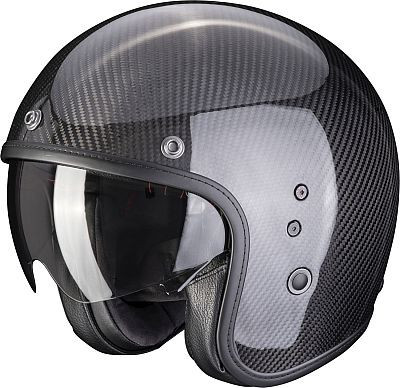 Casca open face SCORPION BELFAST EVO CARBON SOLID