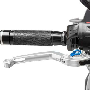 Brake lever without adapter PUIG 160PA foldable silver/blue