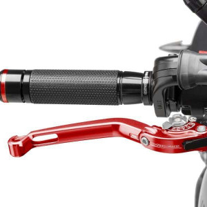 Brake lever without adapter PUIG 160RP foldable red/silver