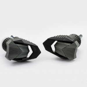 Frame sliders PUIG R19 9443N black with grey rubber