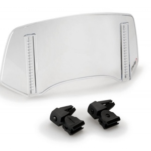 Multiadjustable visor PUIG 2.0 20764W clip-on transparent